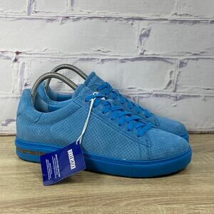 Birkenstock Bend Blue Suede Sneakers Size 39 Women's 8 Men's 6 Lace Up Shoes